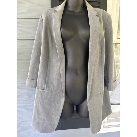 Express Oversized Stretchy Blazer with Shoulder Pads - Picture 2 of 5